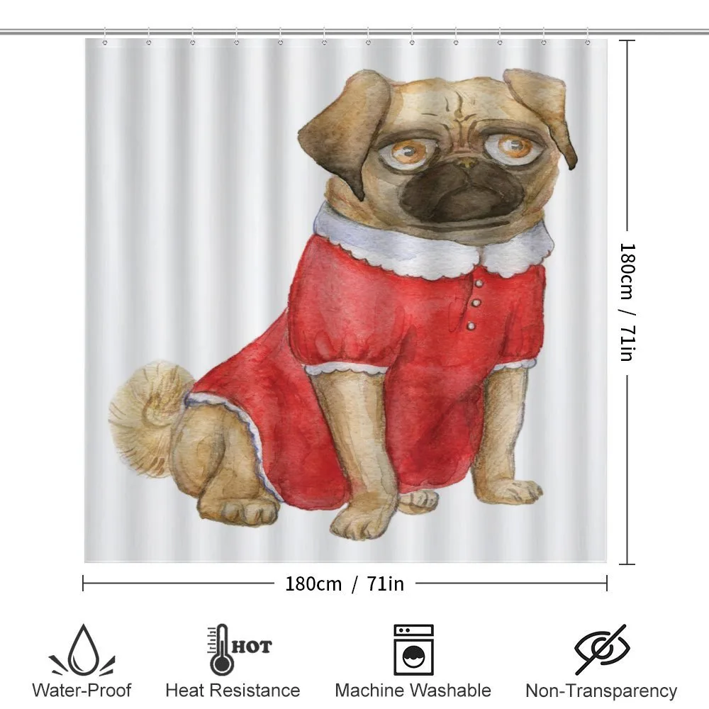 Dog in Red Dress Cartoon — Detail 2