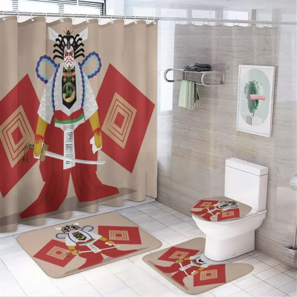 Eastern Actor Stage on a shower curtain