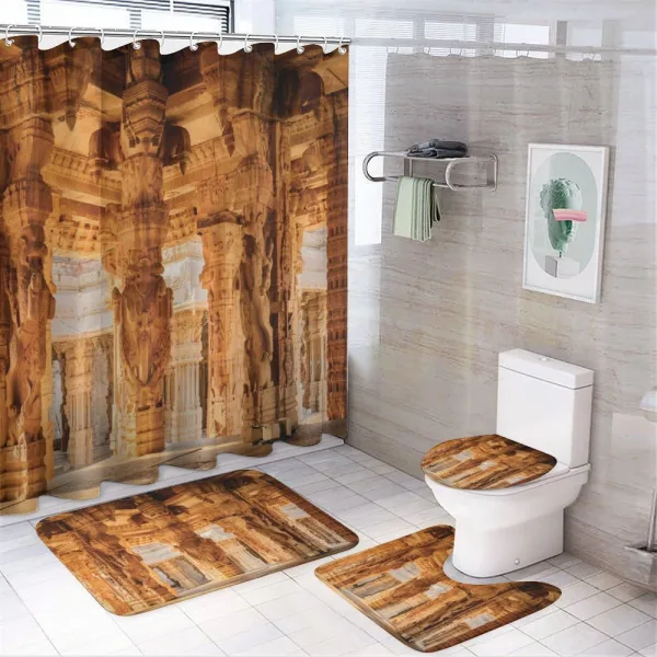 Famous Monument on a shower curtain