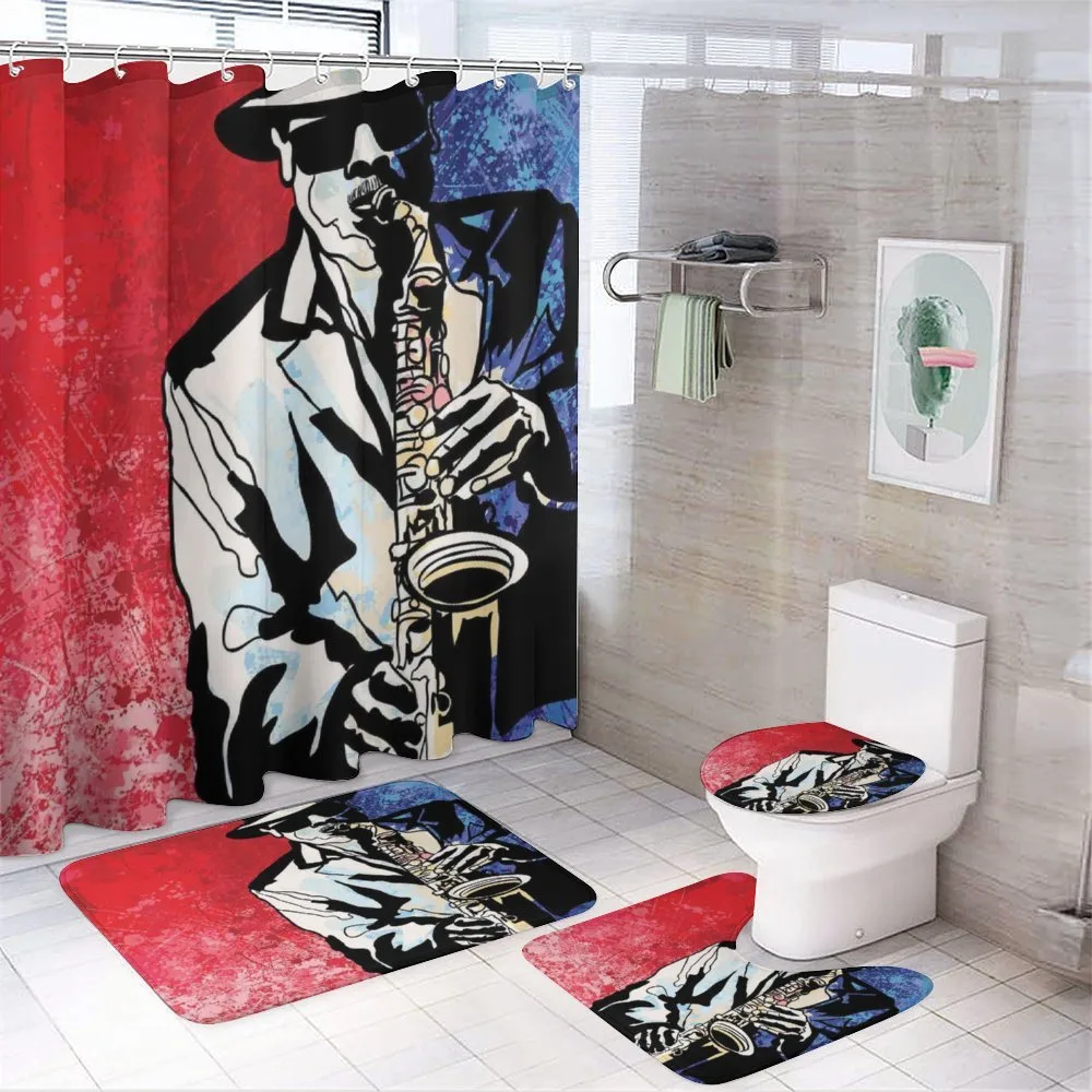 Musician Playing Saxophone — Your design