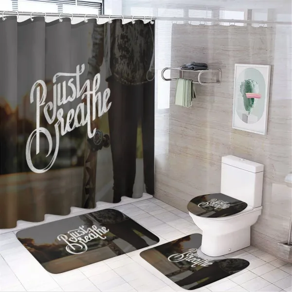 Skateboarder Teen on a shower curtain