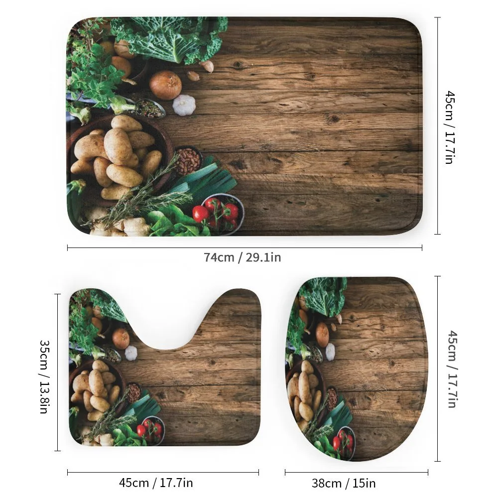 Wooden Table Vegetable — Detail 1