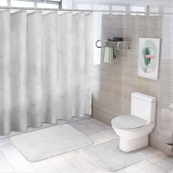 Abstract Stone Veins on a shower curtain