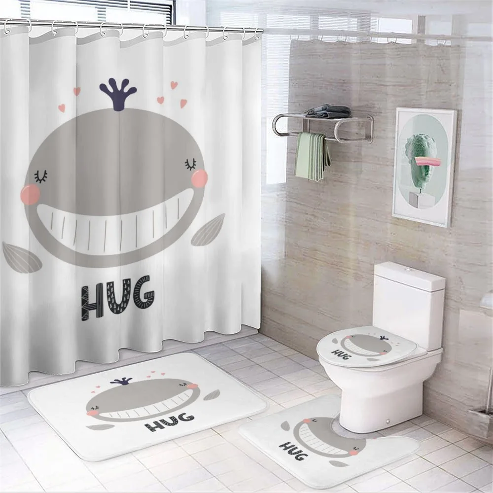 Cheerful Whale Hug Lettering — Your design