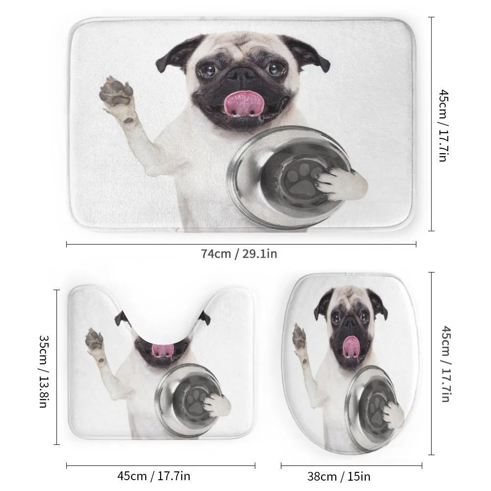 Dog Holding Food Bowl — Detail 1