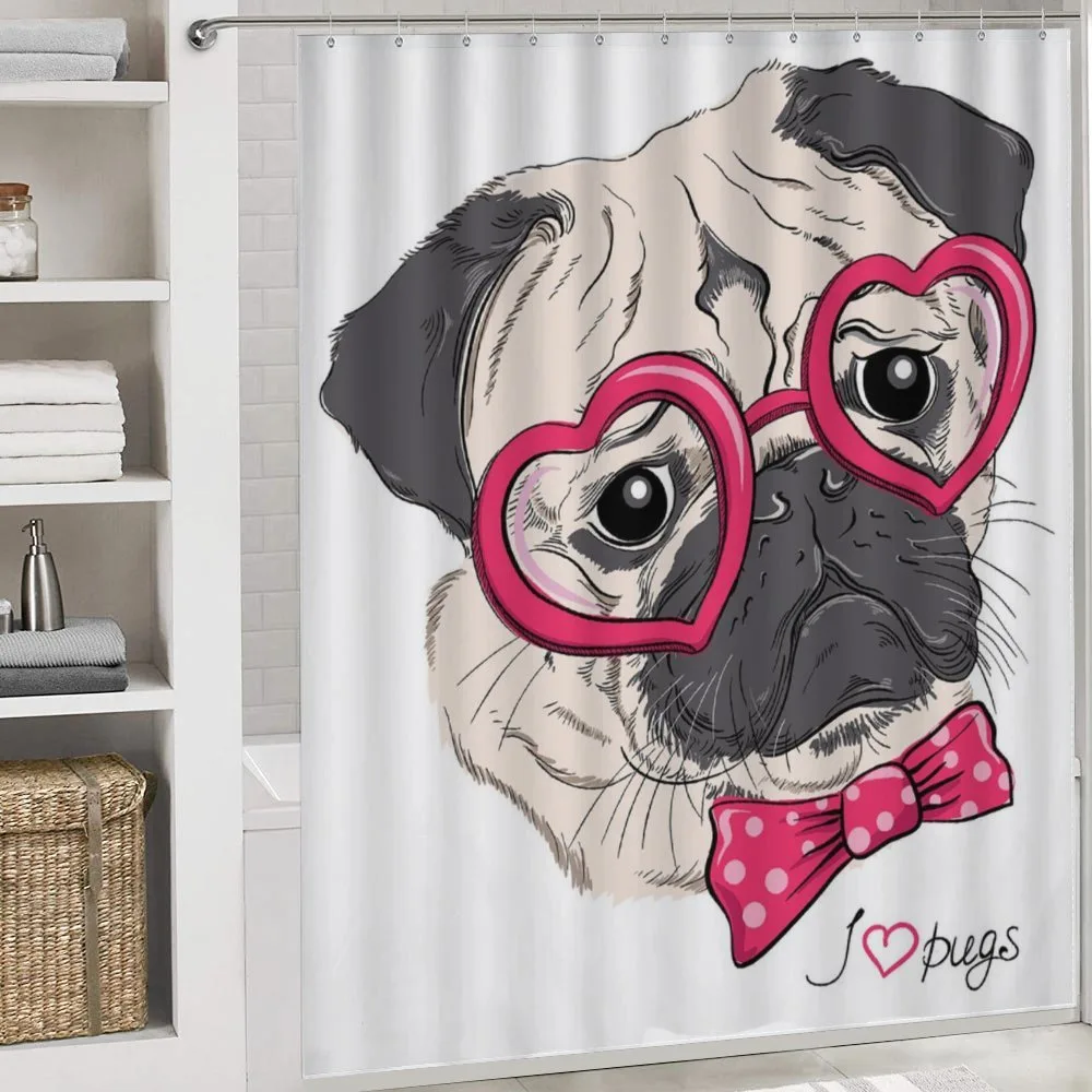 Dog with Heart Glasses Bow — Detail 4