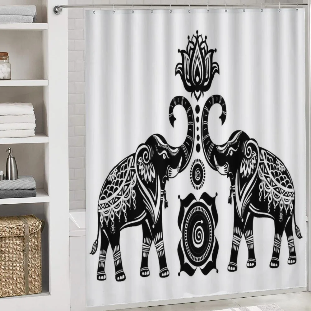 Elephants and Lotus — Detail 4
