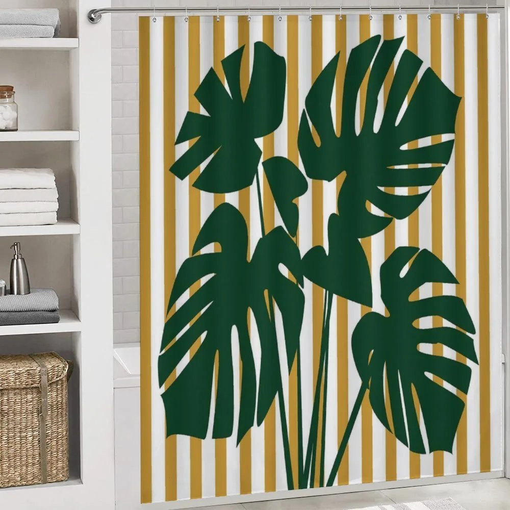 Hawaiian Monstera Stripes — Detail 4