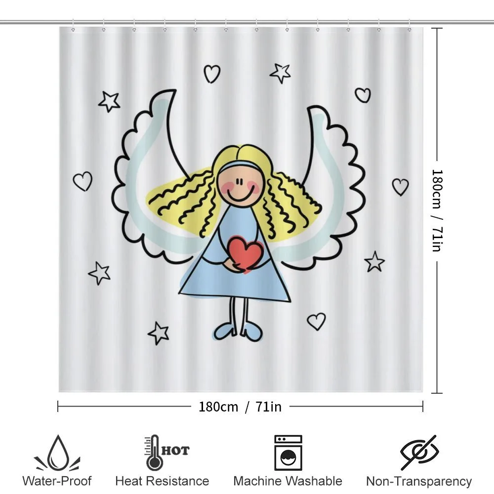 Little Girl Red Heart — Detail 2