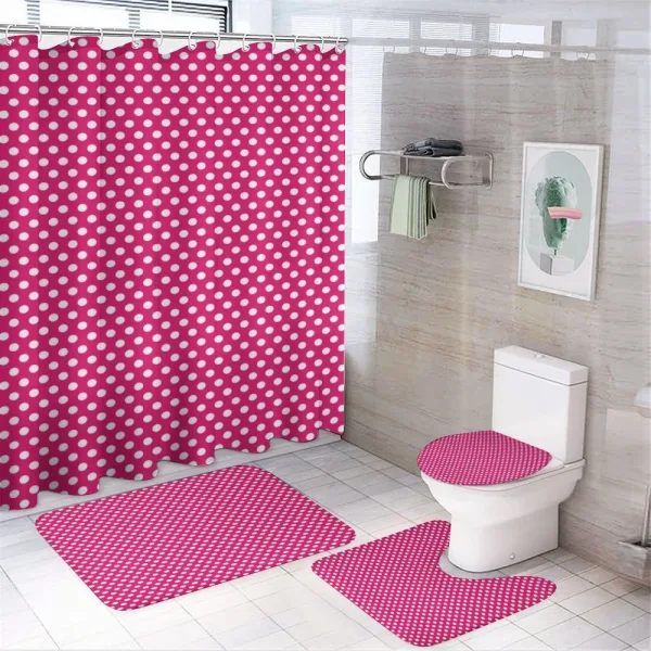 Vivid Girly Themed on a shower curtain