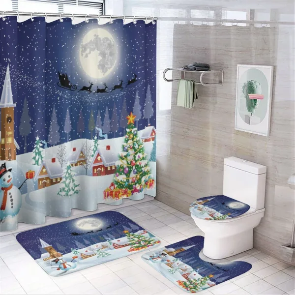 Winter Landscape on a shower curtain