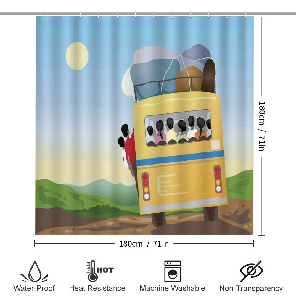 Crowded Yellow Bus — Detail 2