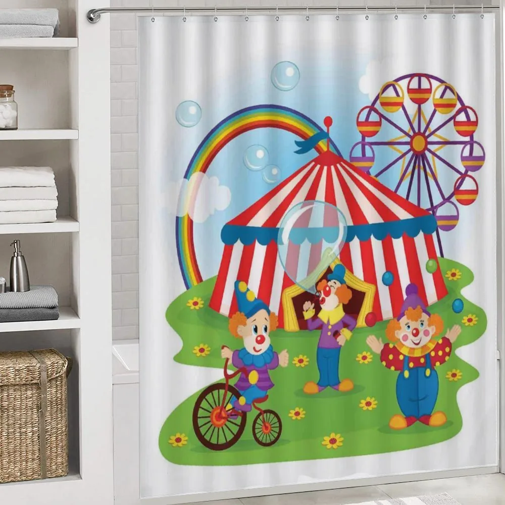 Fun Circus Scene Clowns — Detail 4