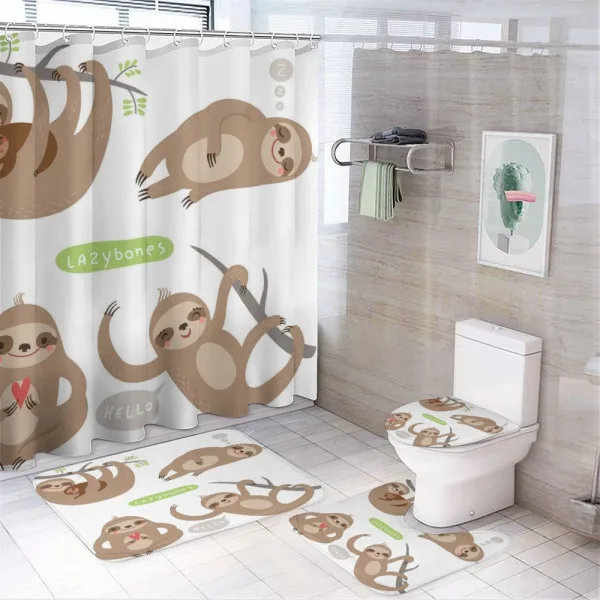 Kids Composition Animal on a shower curtain