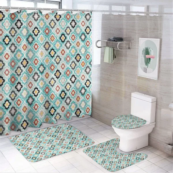 Ottoman Heraldic Style on a shower curtain