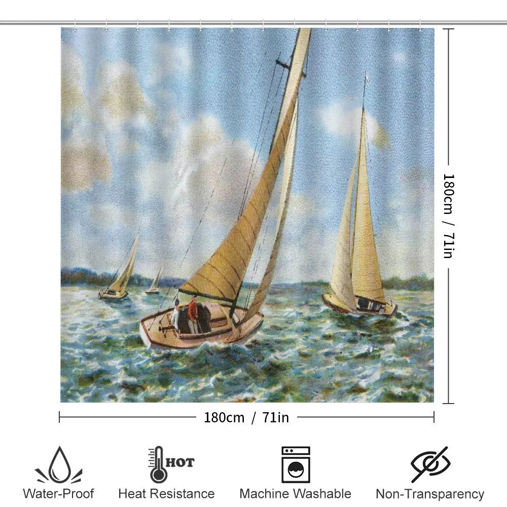 Sailing Wavy Sea — Detail 2