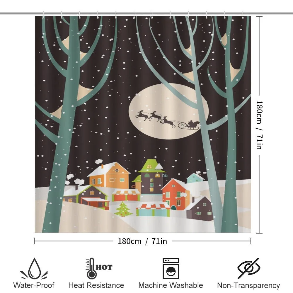 Snow Santa with Deer Town — Detail 2