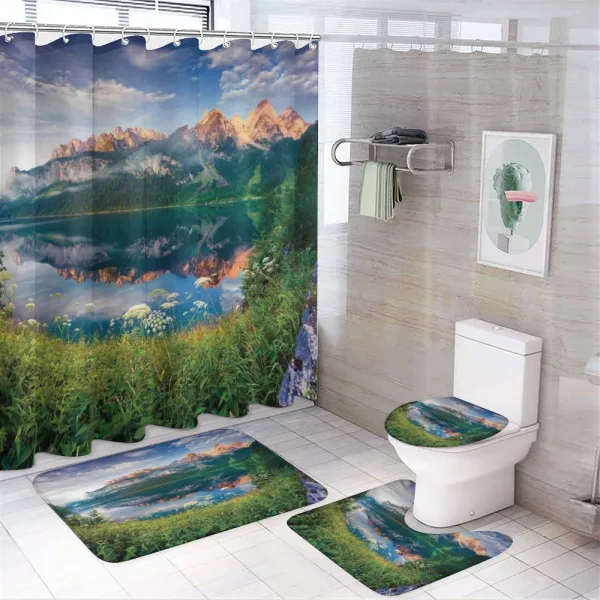 Sunny Summer Morning on a shower curtain
