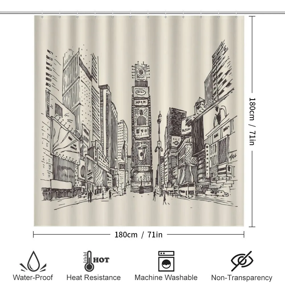 Times Square Sketch Urban View — Detail 2