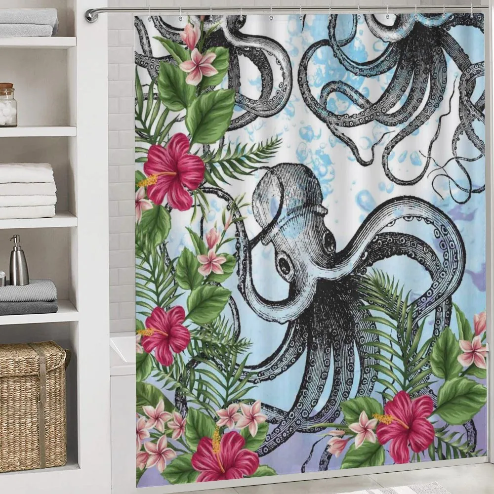 Tropic Hibiscus and Octopus — Detail 4