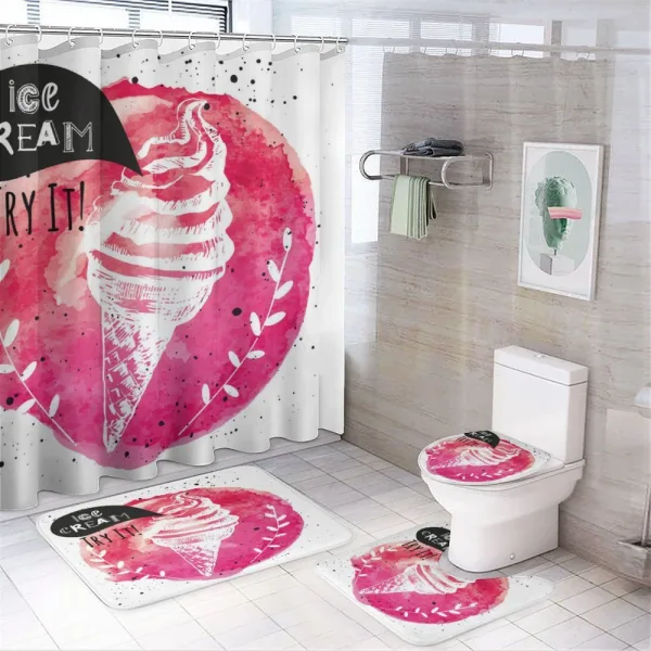 Yummy on a shower curtain
