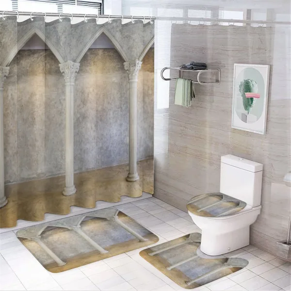 Antique Interior on a shower curtain