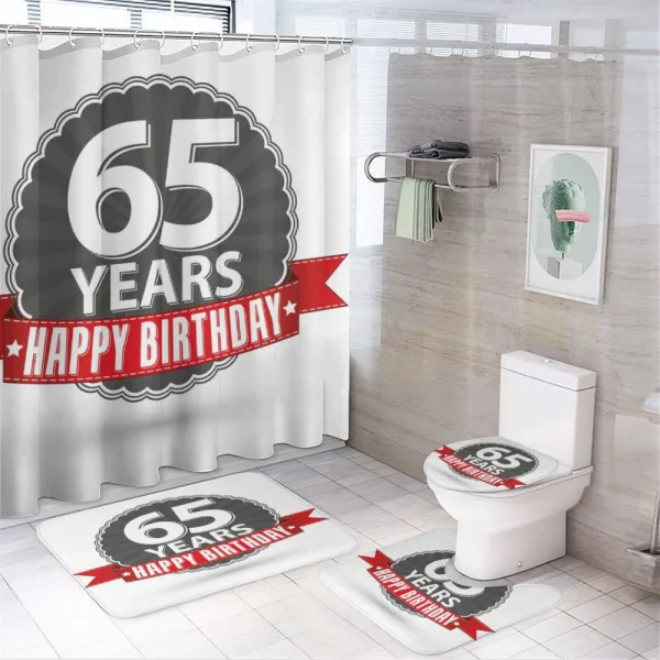 Classical Age on a shower curtain