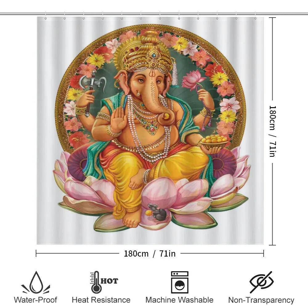 Elephant Figure in a Lotus — Detail 2