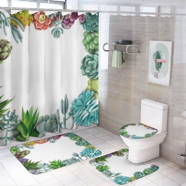 Garden Tropical Nature on a shower curtain