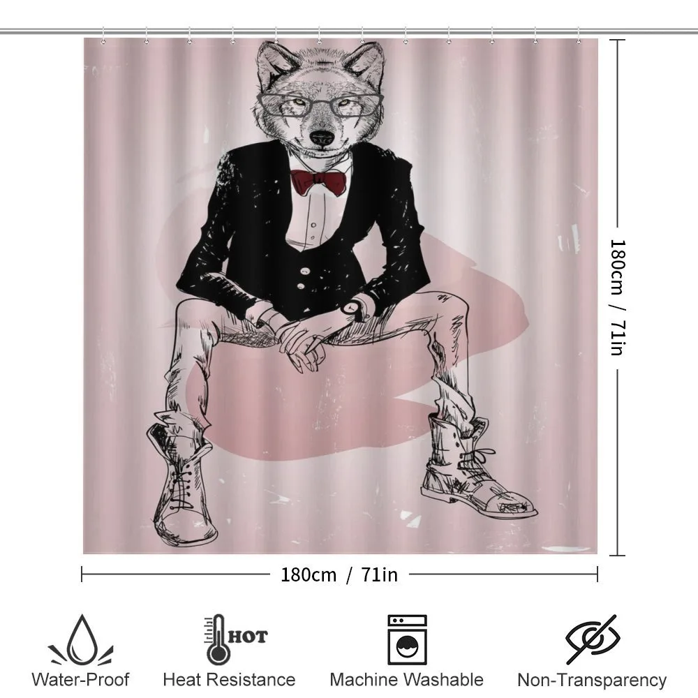 Hipster Wild Wolf Glasses — Detail 2