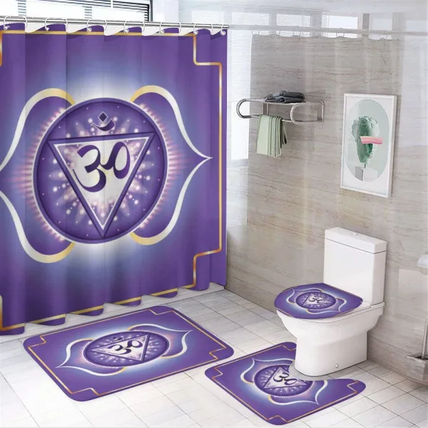 Indigo Anja Third Eye on a shower curtain