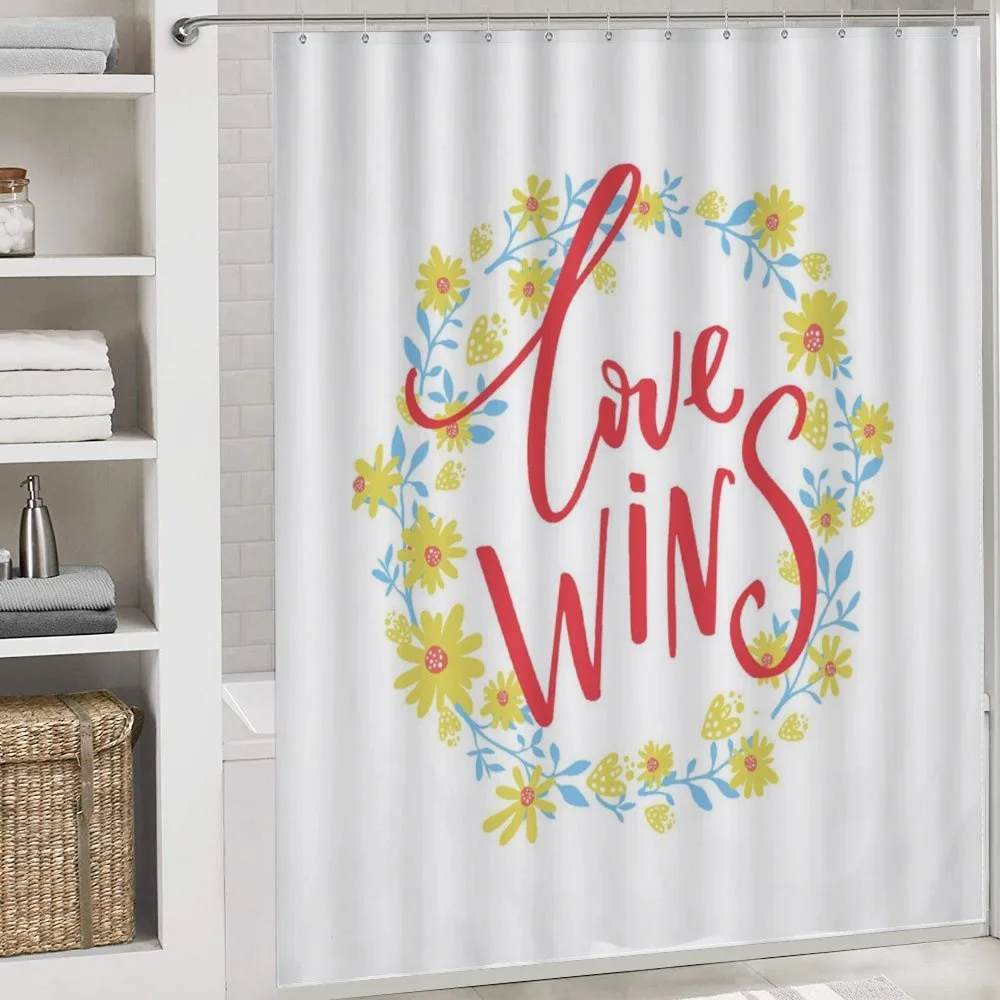 Love Wins Floral Wreath — Detail 4