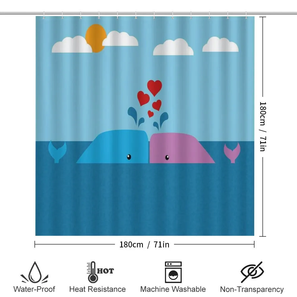 Lover Whales in Ocean — Detail 2