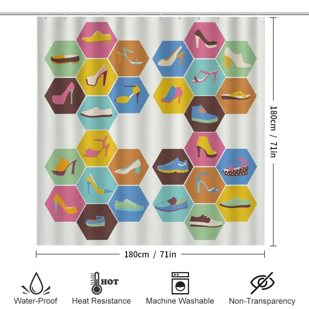 Shoe in Hexagons — Detail 2