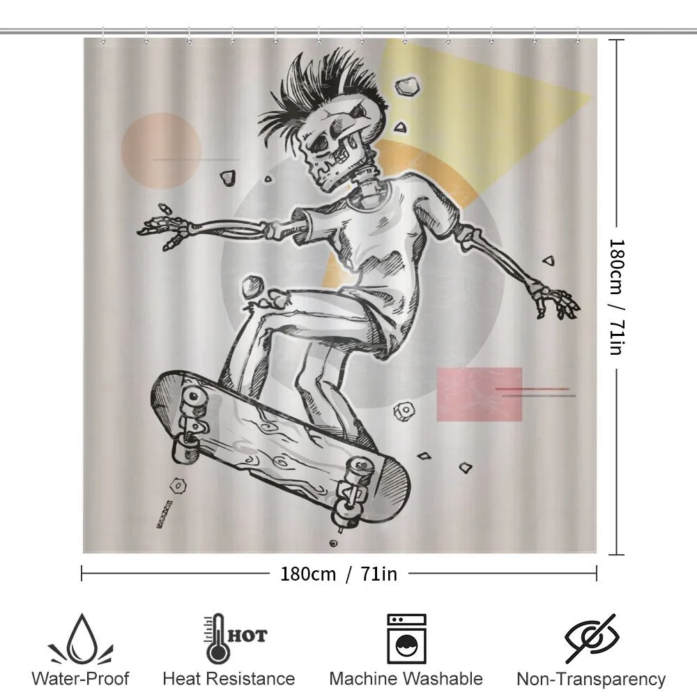 Skating Skeleton Boy — Detail 2