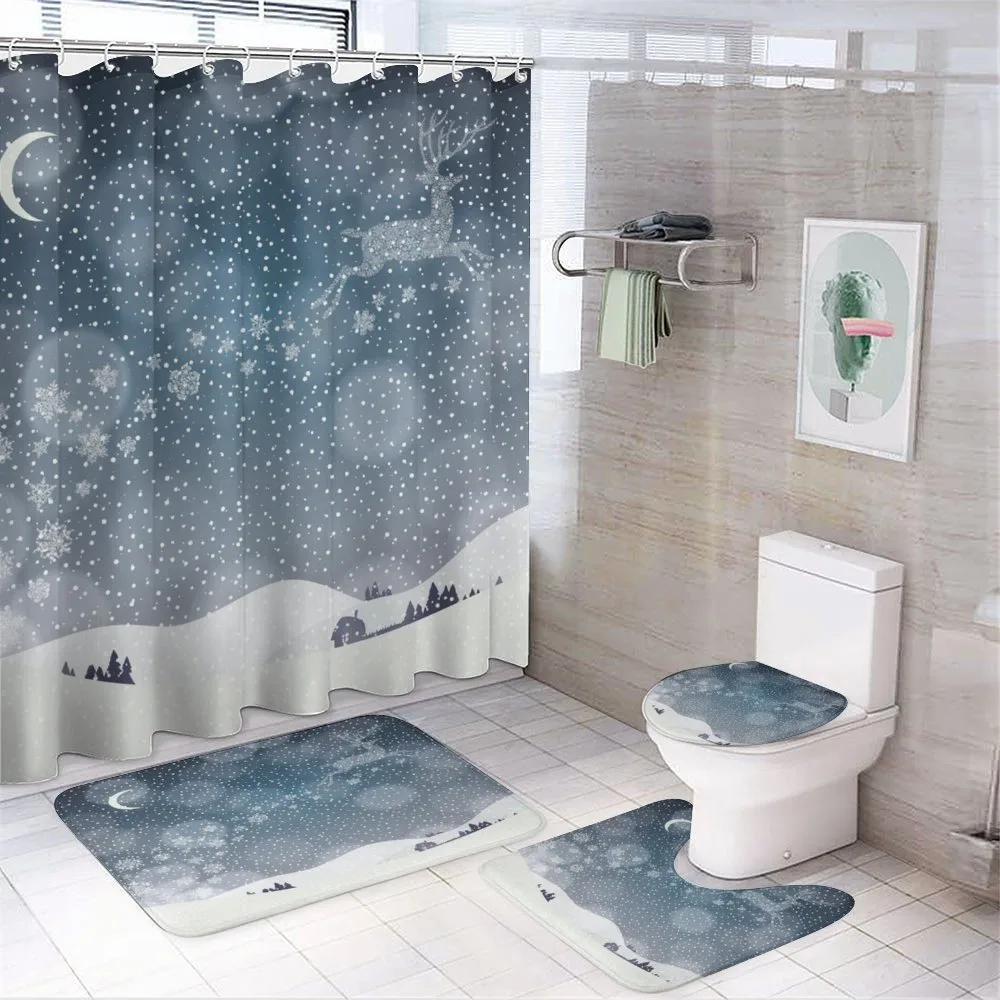 Snowy Landscape at Night — Your design