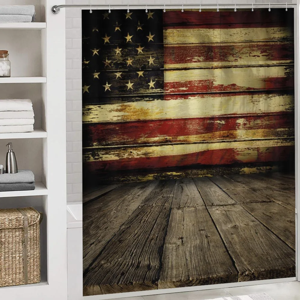 Vintage Flag Wood — Detail 4