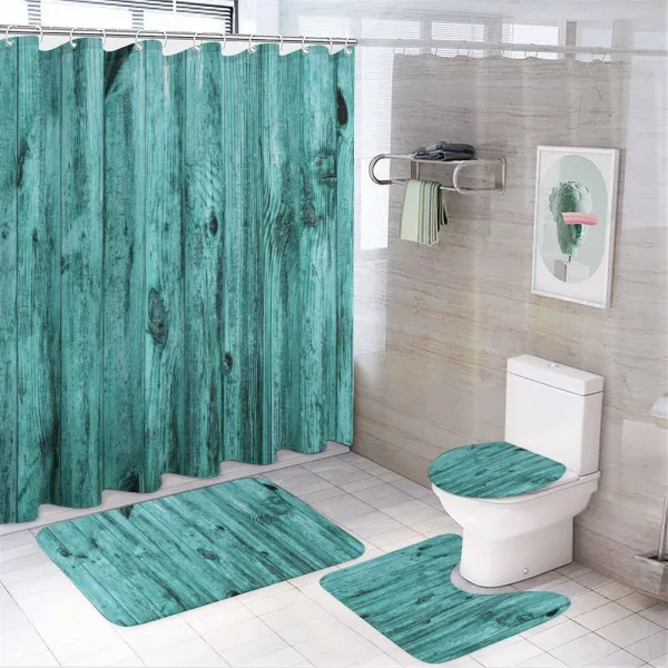 Antique Timber Texture on a shower curtain