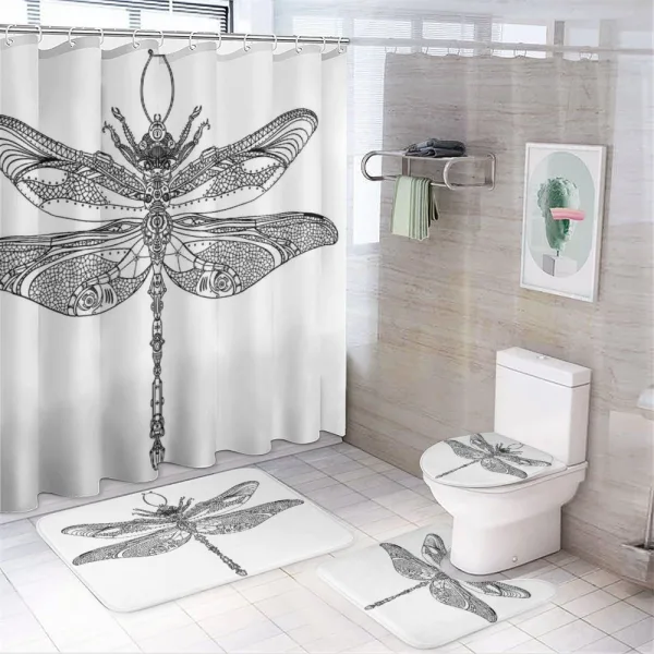 Baroque Ornamental on a shower curtain