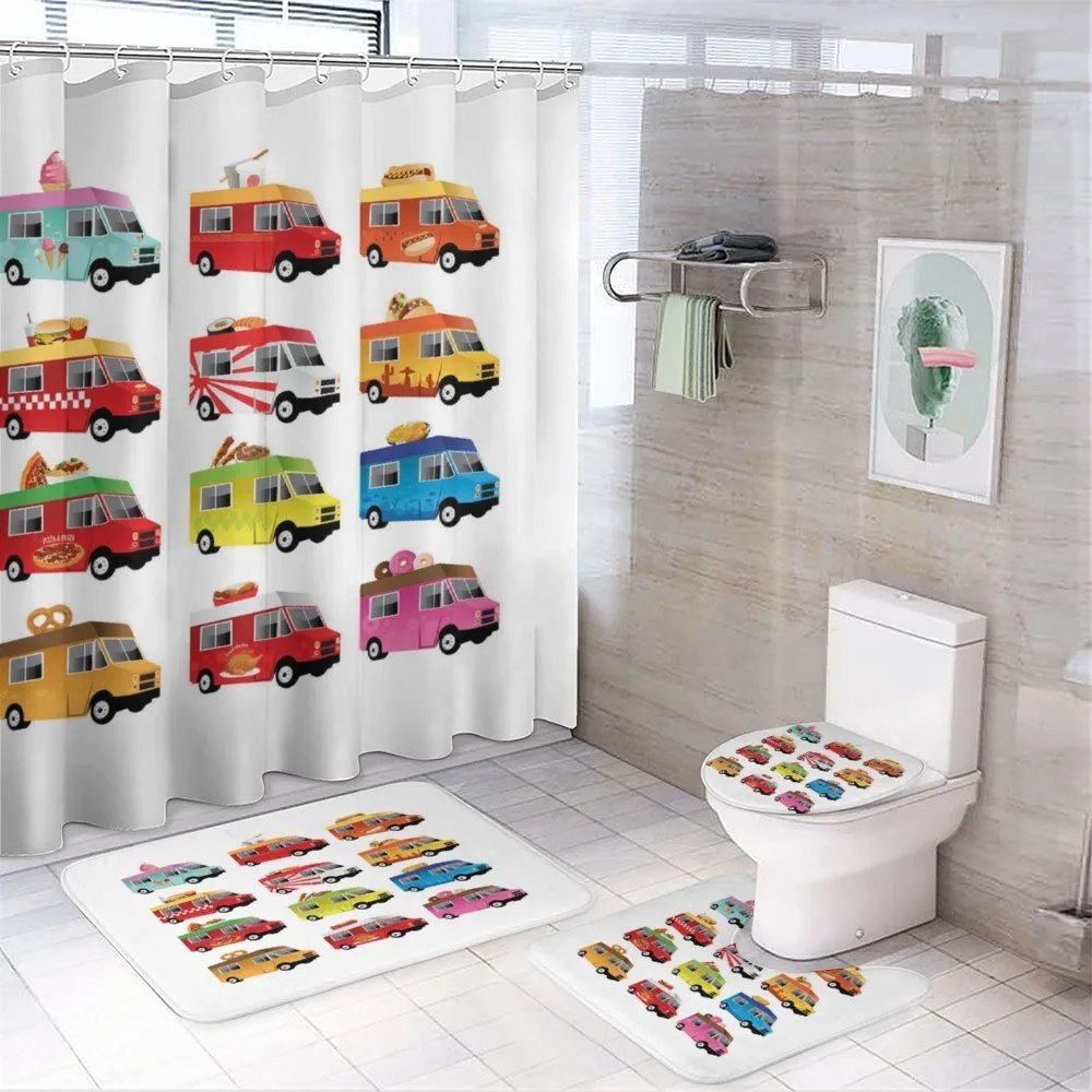 Colorful Food Trucks — Your design