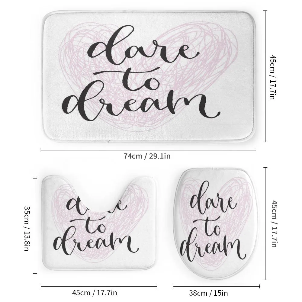 Dare to Dream Words Hearts — Detail 1