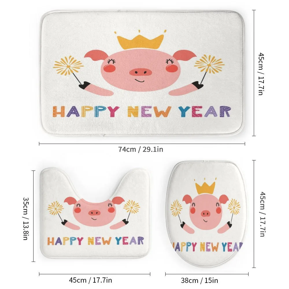 Happy New Year Animal in Crown — Detail 1