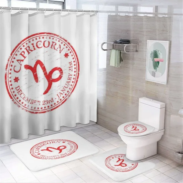 Horoscope Sign on a shower curtain