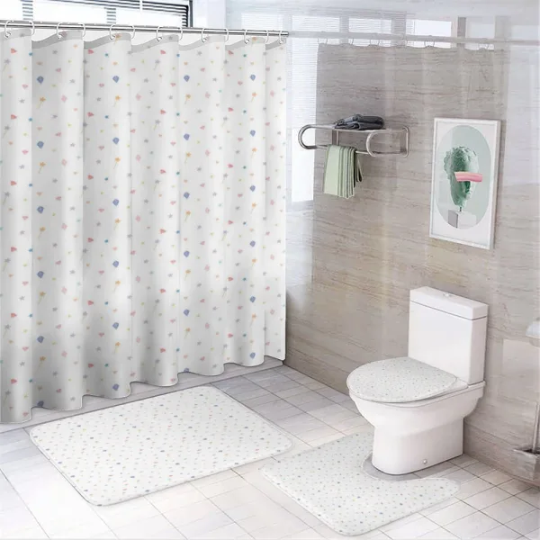 Magic Wands and Diamonds on a shower curtain