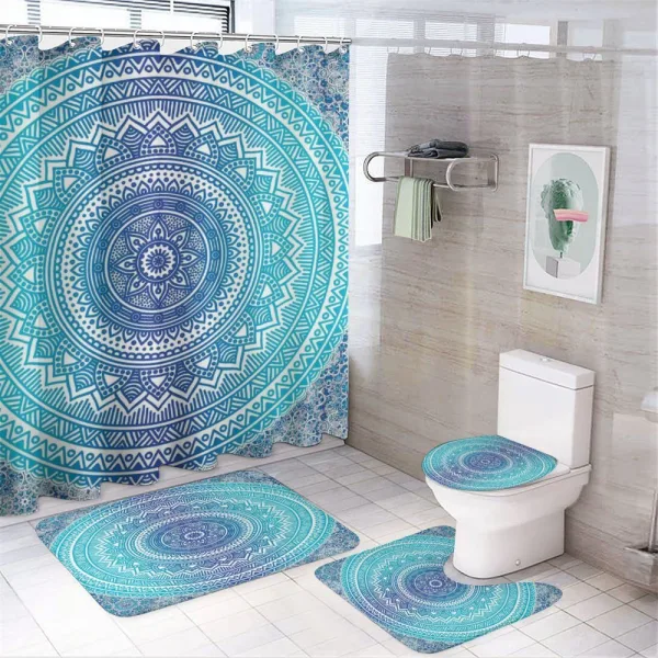Meditation Theme on a shower curtain