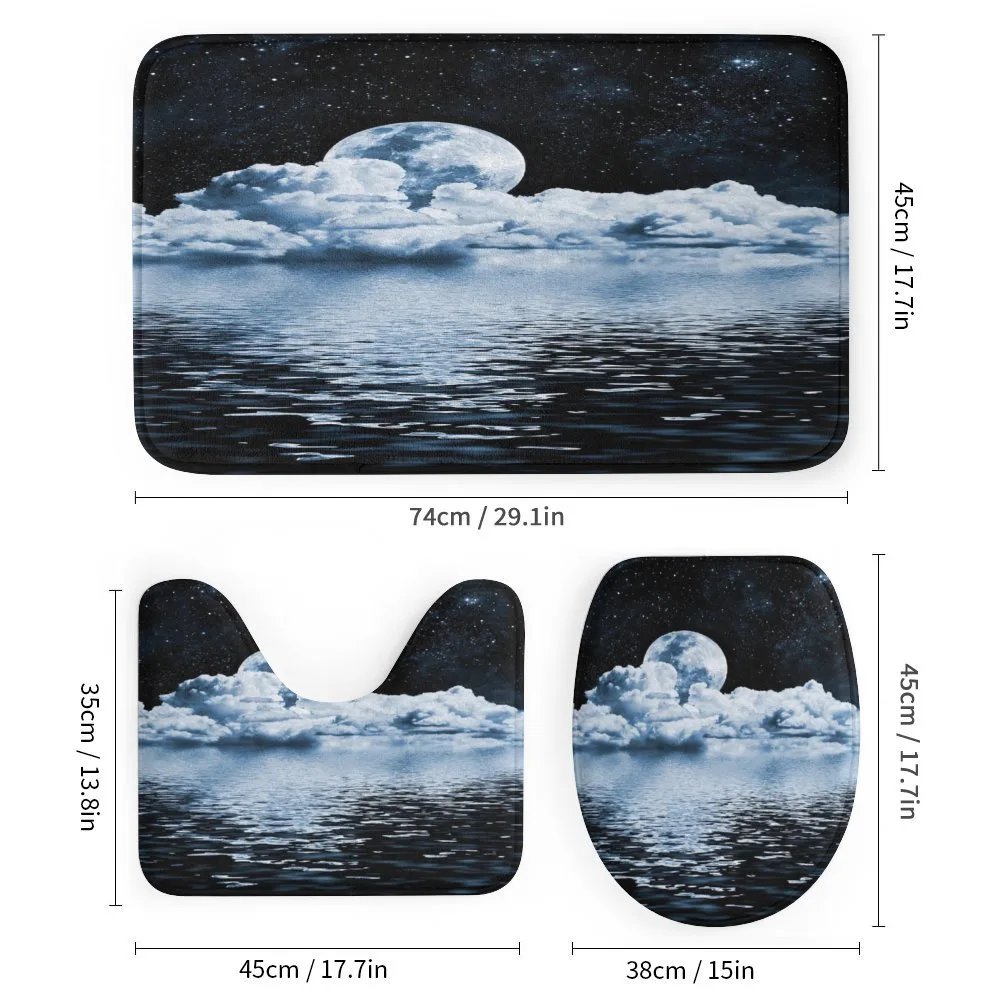Moon Sets over Clouds — Detail 1