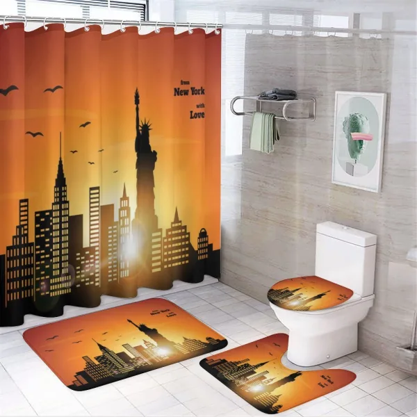 New York with Love on a shower curtain