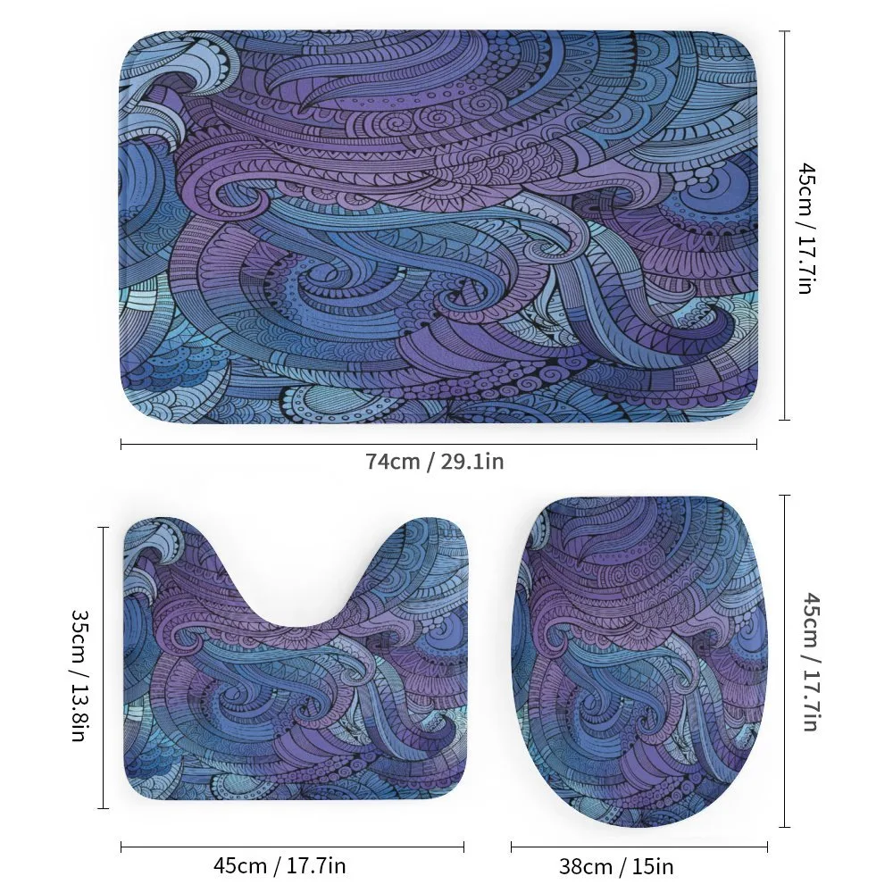 Ocean Inspired Paisley — Detail 1