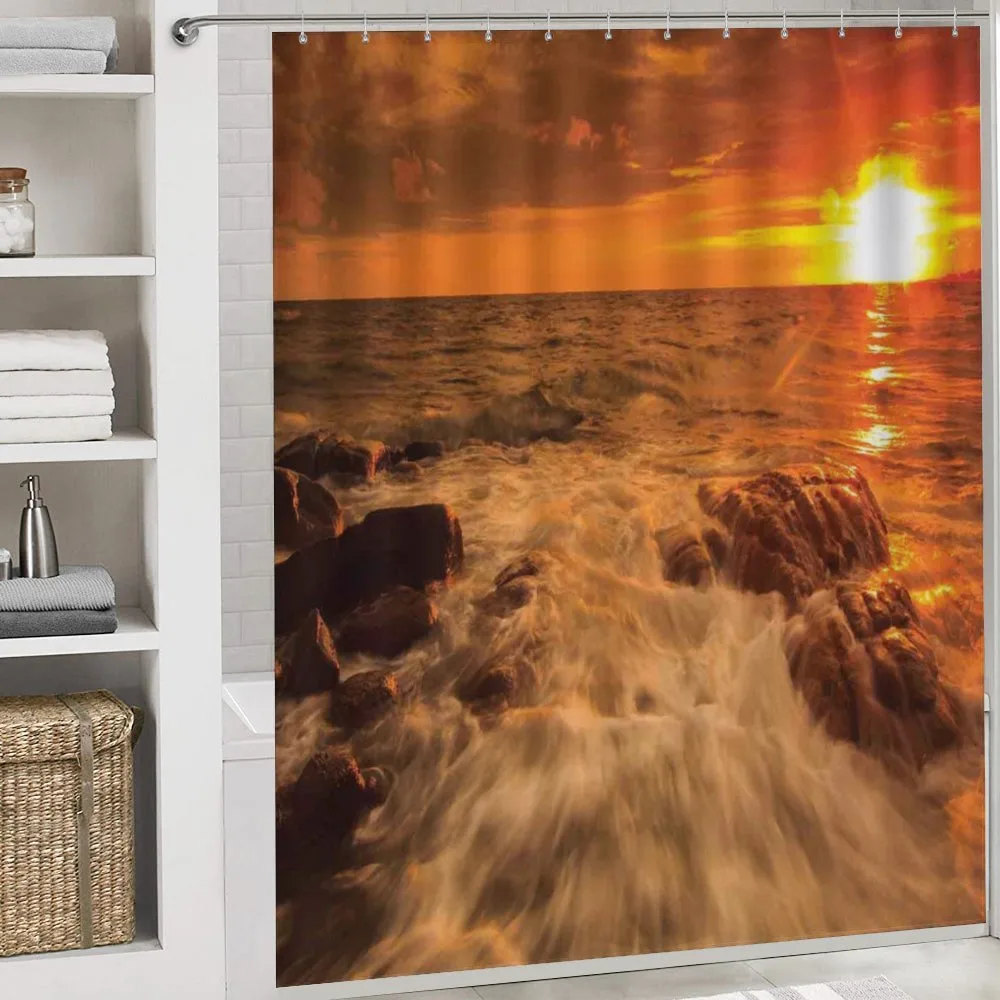 Ocean with Rocks at Sunset — Detail 4
