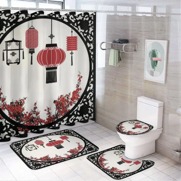 Ornate Graphic on a shower curtain